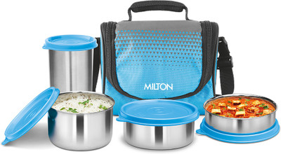 MILTON Tasty Lunch 3 Combo 4 Containers Lunch Box(1400 ml)