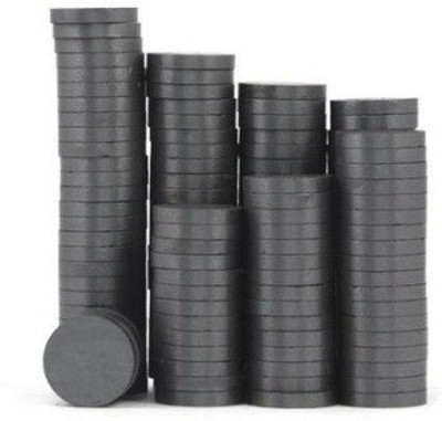MAGNETICKS Magneticks 100 Pieces of 15mm x 3mm Disc Shaped Super Ferrite Magnet. Fridge Magnet Pack of 100 Offers & Cashback