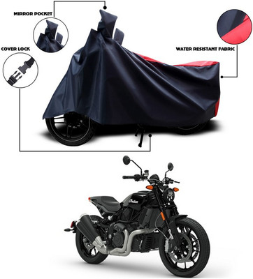 ANTHUB Two Wheeler Cover for Universal For Bike(Red, Black)