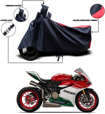 ANTHUB Two Wheeler Cover for Ducati(Blue, Red)