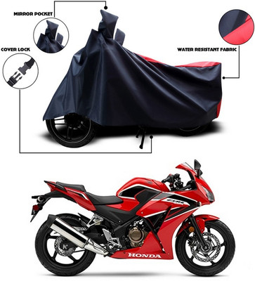 ShieldhubPro Two Wheeler Cover for Universal For Bike, Honda(CBR 250R, Black)