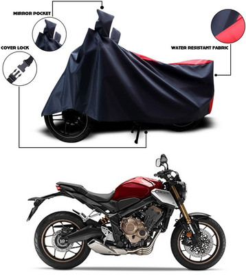 Amozkart Two Wheeler Cover for Universal For Bike(Blue, Red)