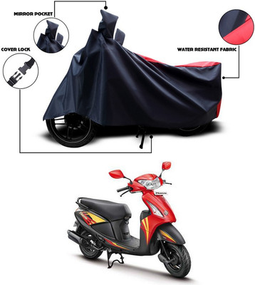 ANTHUB Two Wheeler Cover for Hero(Pleasure, Red, Black)