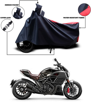 ANTHUB Two Wheeler Cover for Ducati(Blue, Red)