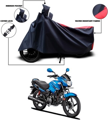 ANTHUB Two Wheeler Cover for Hero(Glamour Programmed FI, Blue, Red)