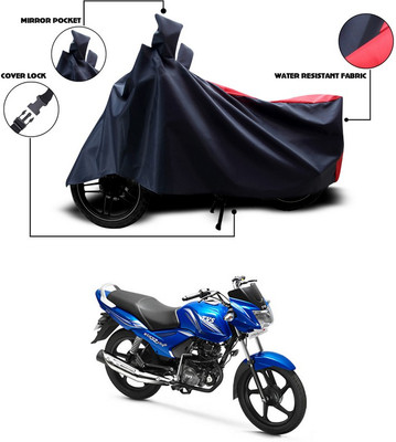 ANTHUB Two Wheeler Cover for TVS(Star City, Red, Black)