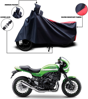 Shelterhub Enterprises Two Wheeler Cover for Kawasaki(Black, Red)