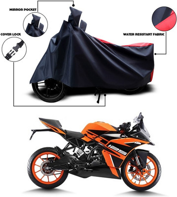 Shelterhub Enterprises Two Wheeler Cover for KTM(Black, Red)