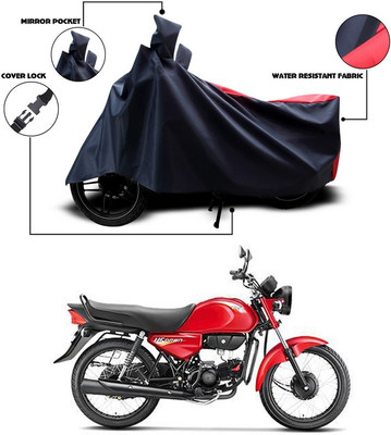 ANTHUB Two Wheeler Cover for Hero(HF Dawn, Red, Black)