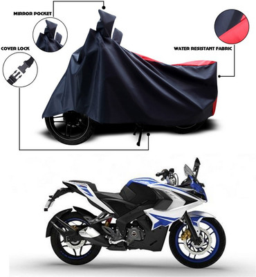 ANTHUB Two Wheeler Cover for Universal For Bike(Red, Black)