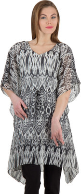 

Famous by Payal Kapoor Printed Cotton Women' Kaftan, Black