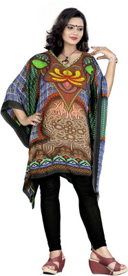 HSFS Printed Georgette Women Kaftan
