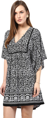 HARPA Floral Print Cotton Rayon Blend Women Kaftan