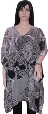 

Hanlax Printed Georgette Women's Kaftan, Multicolor