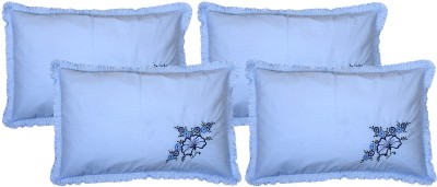 KUBER INDUSTRIES Embroidered Pillows Cover(Pack of 4, 67.5 cm*42.5 cm, Blue)