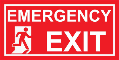 imbue EMERGENCY EXIT Emergency Sign