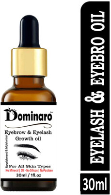 Dominaro Premium Eyebrow & Eyelash Growth Oil For Women Eye Mask 30 mL 30 ml(BROWN)