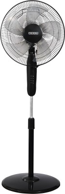 USHA Pentacool 400 mm Ultra High Speed 5 Blade Pedestal Fan(Black, Pack of 1)
