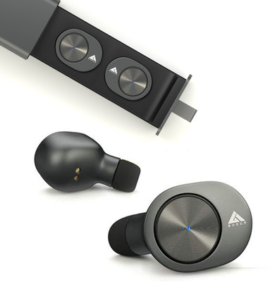 Boult Audio Airbass Twinpods Bluetooth Headset(Grey, True Wireless)
