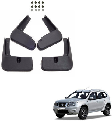 AuTO ADDiCT Front Mud Guard, Rear Mud Guard For Nissan Terrano NA(Black)