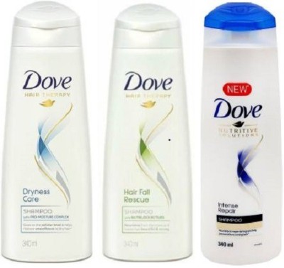 DOVE Intense Repair Shampoo , Hair Fall Rescue , Dryness Care(1020 ml)