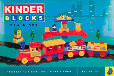 Peacock Kinder Blocks Senior Train Set(Multicolor)