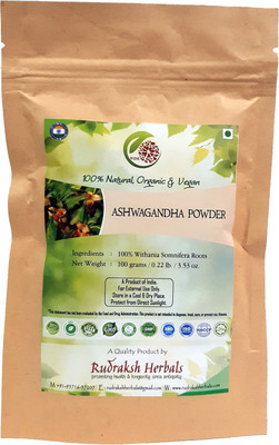 RUDRAKSHHERBALS ASHWAGANDHA POWDER(100 g)