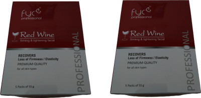 FYC PROFESSIONAL Red Wine Firming & Tightening Facial Kit (Pack of 2)(2 x 27.5 g)