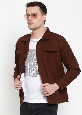 VOXATI 3/4th Sleeve Solid Men Denim Jacket