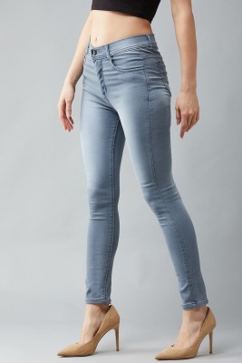 BOTUMQUTE Slim Women Blue Jeans