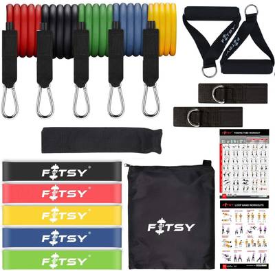 FITSY 18PCS Resistance Bands Set for Exercise Resistance Tube