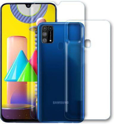 SOLIVAGANT Front and Back Tempered Glass for Samsung Galaxy M31(Pack of 2)