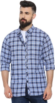 CAMPUS SUTRA Men Checkered Casual Blue Shirt