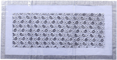 KUBER INDUSTRIES Silver 41 cm Table Runner(PVC)