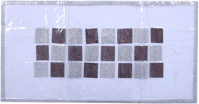 KUBER INDUSTRIES Silver 41 cm Table Runner(PVC)