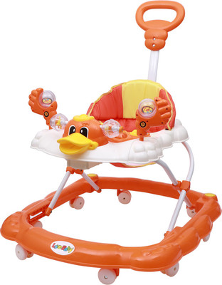 Maanit Musical Activity Walker With Parent Rod(Orange)