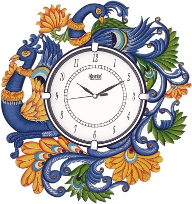 AJANTA Analog 33 cm X 33 cm Wall Clock(Blue, With Glass, Standard)