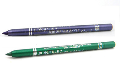 

Bonjour Paris Single Apply 47201632 Cool Purple-Green Kajal(Purple, Pure Green, 2.4 g)