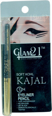 

Glam 21 SoftKohl Kajal 12hrs(Black, 0.35 g)