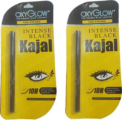 

Oxyglow Intense Black Kajal Pack of 2(Black, 0.25 g)