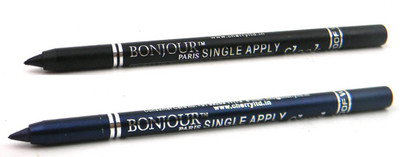 

Bonjour Paris Single Apply Black-Navy Blue Kajal 06(Black, Navy Blue, 2.4 g)