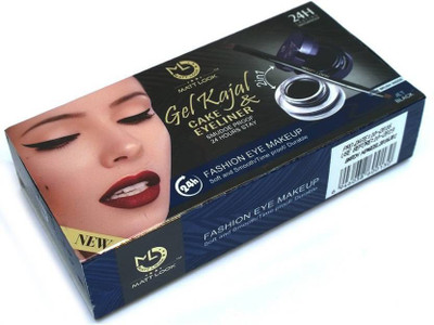 

Bigwig Matt Look Gel Kajal & Cake Liner( jet black ) FREE LIPSTICK(Jet black)