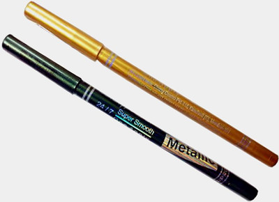 

Color Fever Metllic Kajal 6(Golden, Green, 4 g)