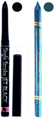 

Lady Fashion Revolving Kajal and Blue Pencil Kajal Pack of 2(Black, Blue)
