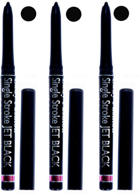 

Lady Fashion Revolving Zet Black Kajal Pack of 3(Black, 0.3 g)