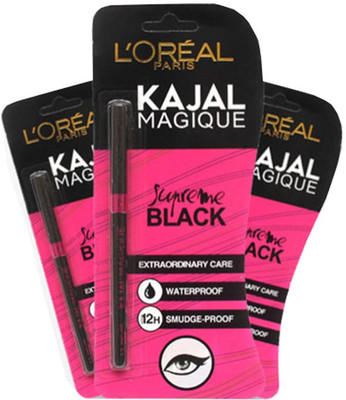 

L'Oreal Paris Loreal paris magique kajal (Pack of 3)(black)