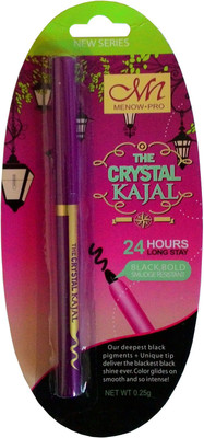 

MN Makeup Beauty Crystal Kajal Pack of 1(Black, 0.25 g)