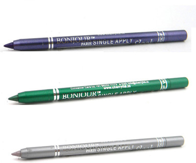 

Bonjour Paris Single Apply 0807201695 Purple-Green-Silver Kajal(Purple, Green, Silver, 3.6 g)