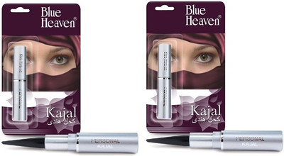 

Blue Heaven Personal Kajal( Set of 2 Pc)(Black, 1.5 g)