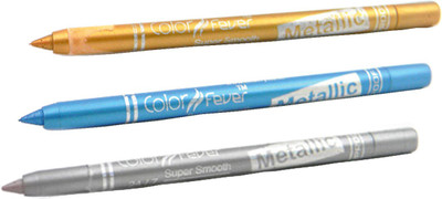 

Color Fever Firozi Colour Kajal Set 018(Gold, Firozi, Silver,, 3.6 g)